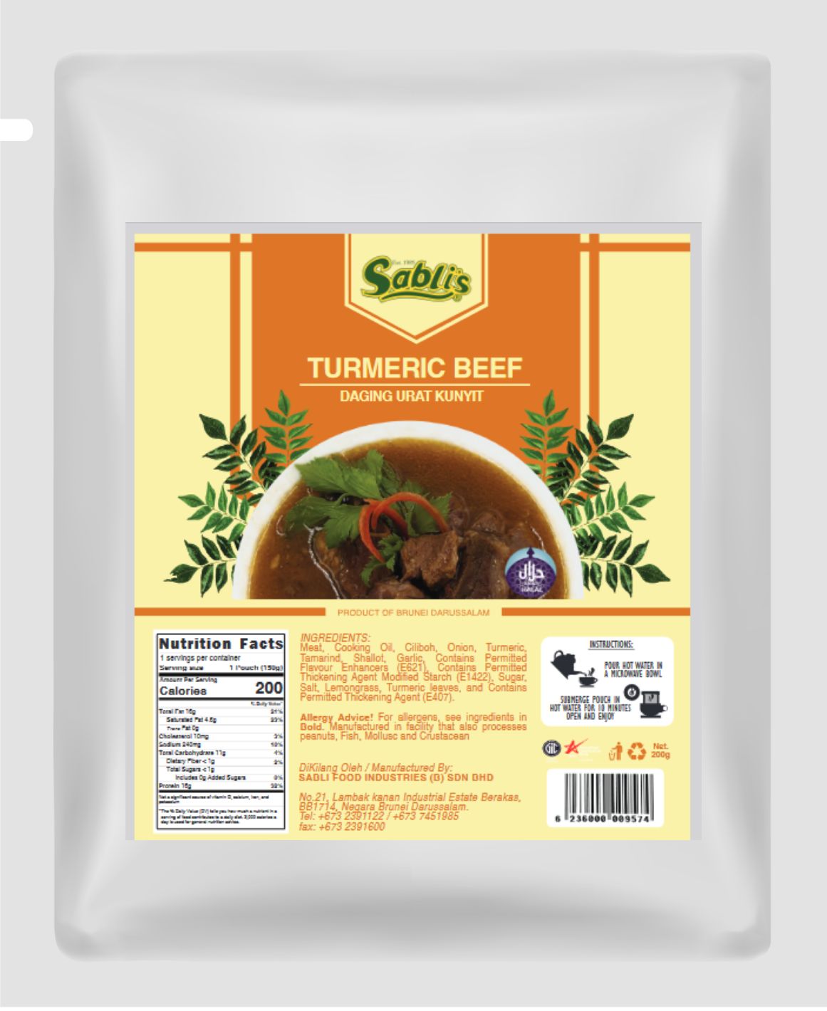 Turmeric Beef Tendon